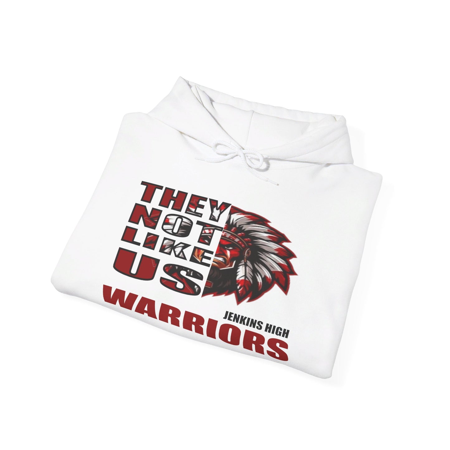 Unisex Heavy Blend™ Hooded Sweatshirt "They Not Like Us" Jenkins Warriors-Adult