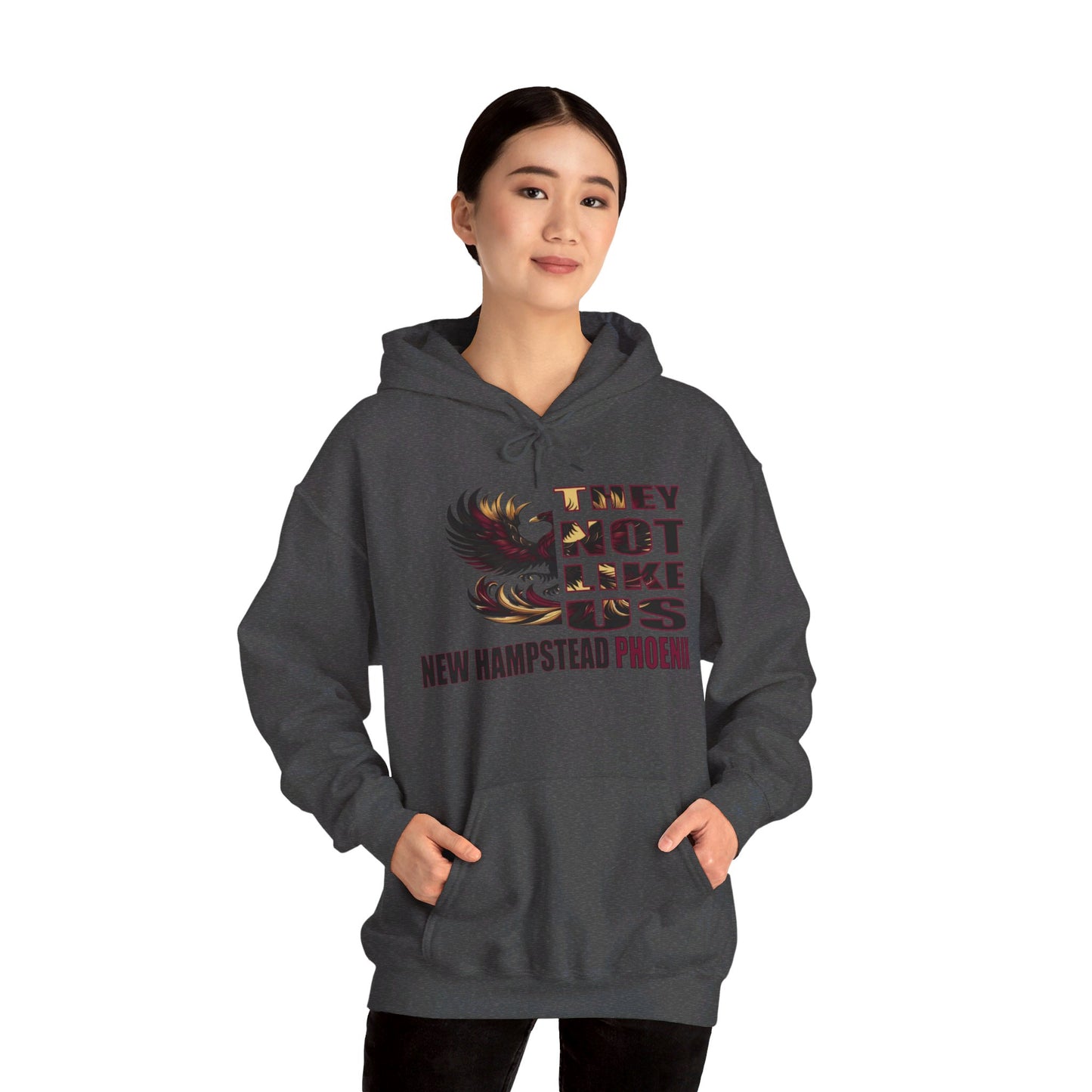 Unisex Heavy Blend™ Hooded Sweatshirt "They Not Like Us" New Hampstead Phoenix-Adult