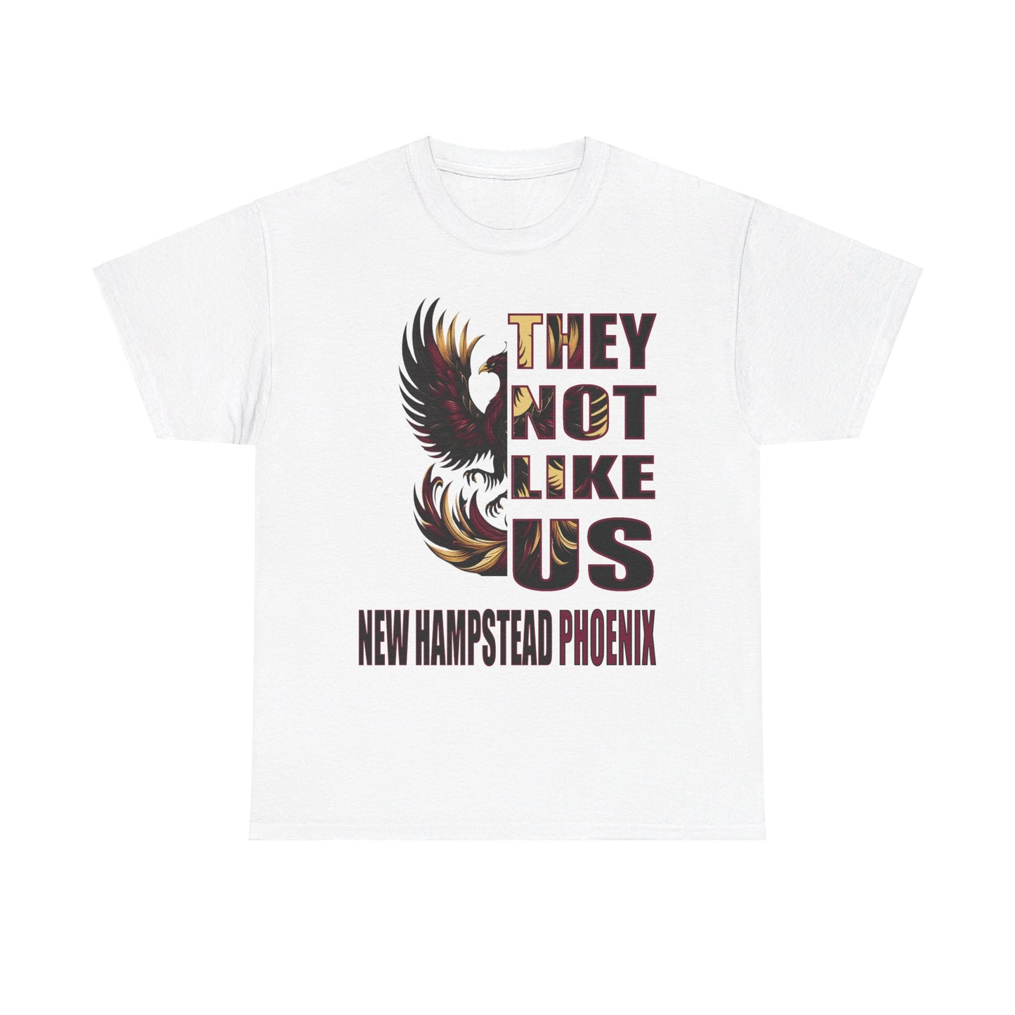 Unisex Heavy Cotton Tee "They Not Like Us" New Hampstead Phoenix-Adult