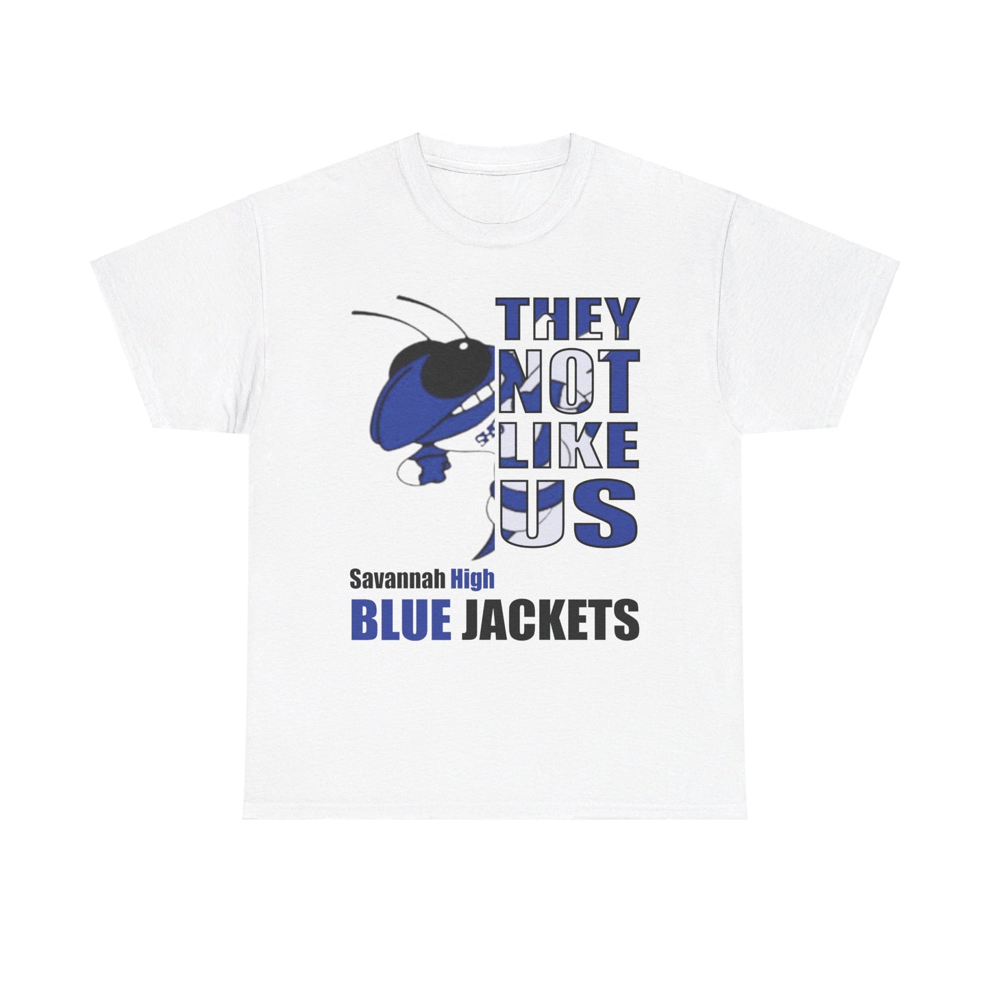 Unisex Heavy Cotton Tee "They Not Like Us" Savannah High Blue Jackets