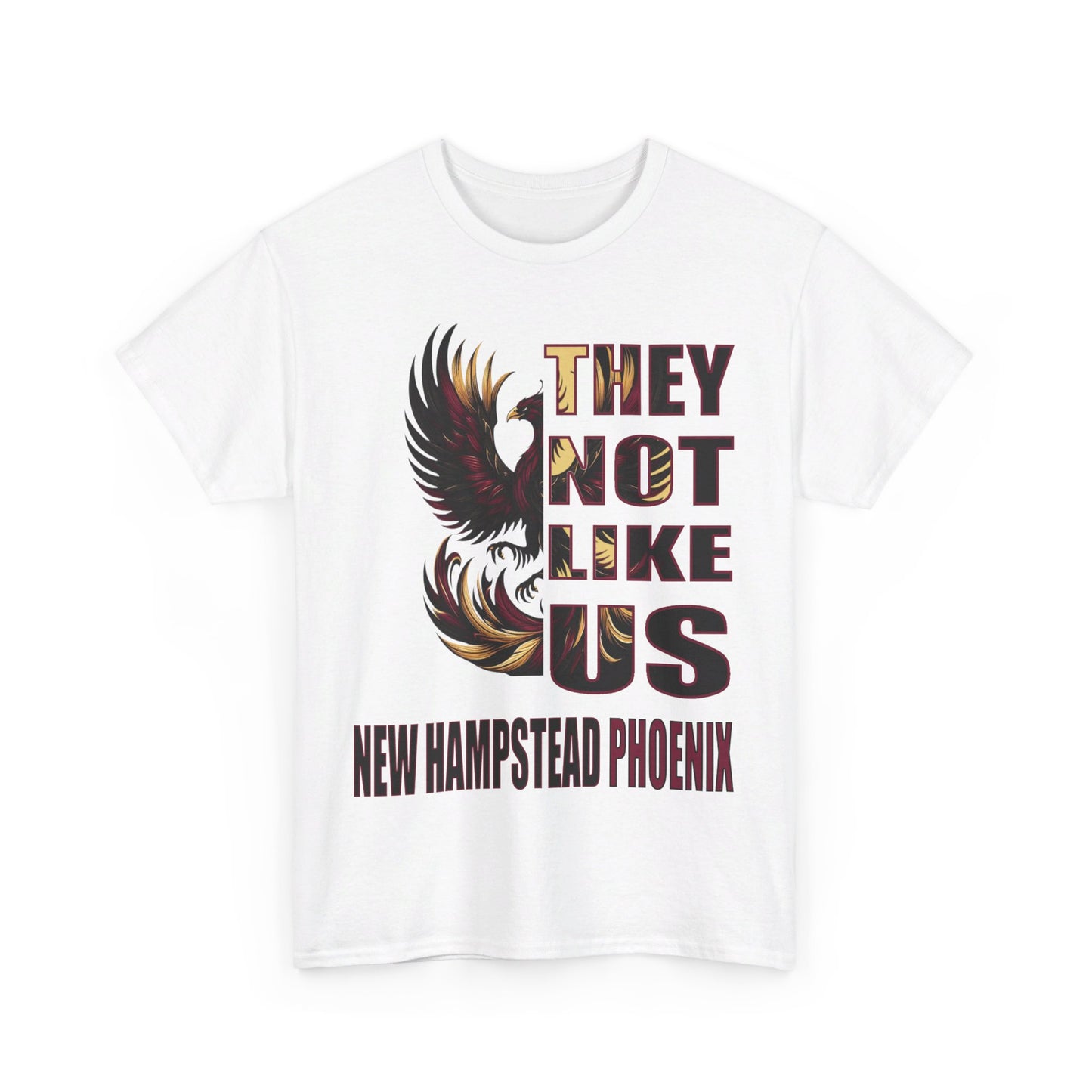 Unisex Heavy Cotton Tee "They Not Like Us" New Hampstead Phoenix-Adult