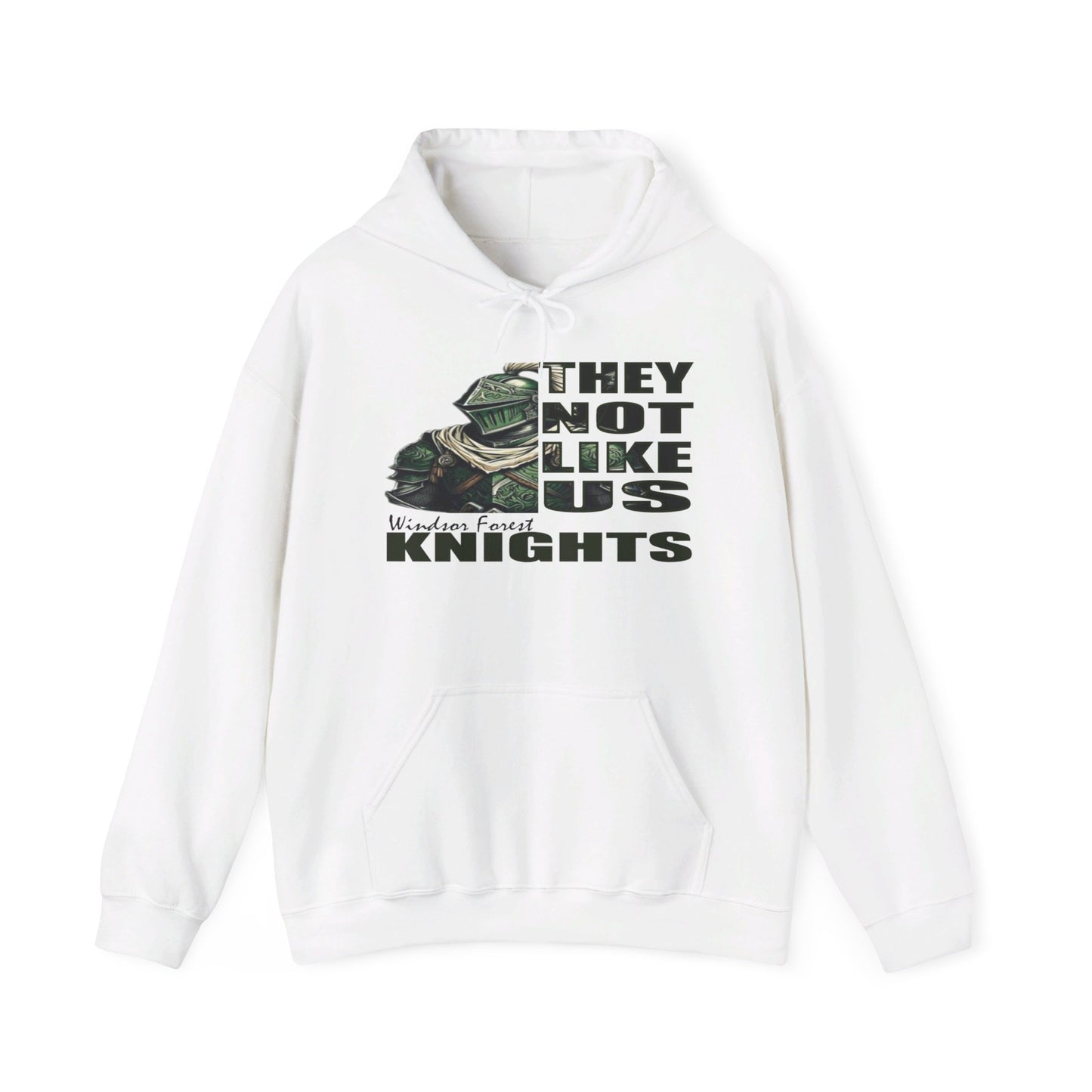 Unisex Heavy Blend™ Hooded Sweatshirt "They Not Like Us" Windsor Knights-White-Adult