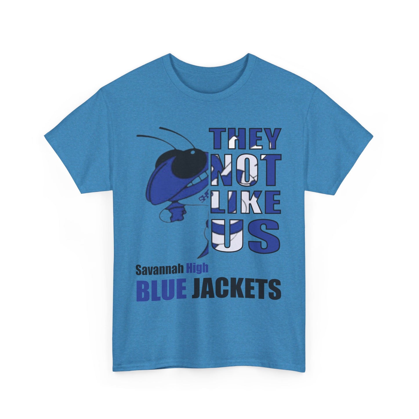 Unisex Heavy Cotton Tee "They Not Like Us" Savannah High Blue Jackets