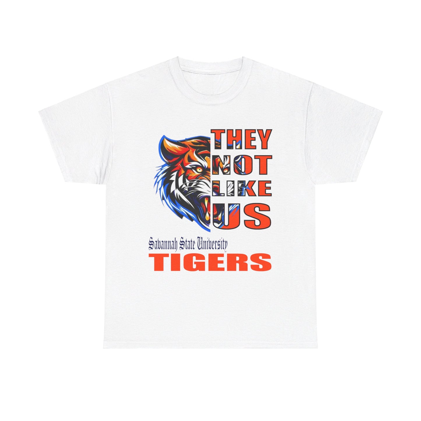 Unisex Heavy Cotton Tee "They Not Like Us" SSU Tigers-Adult