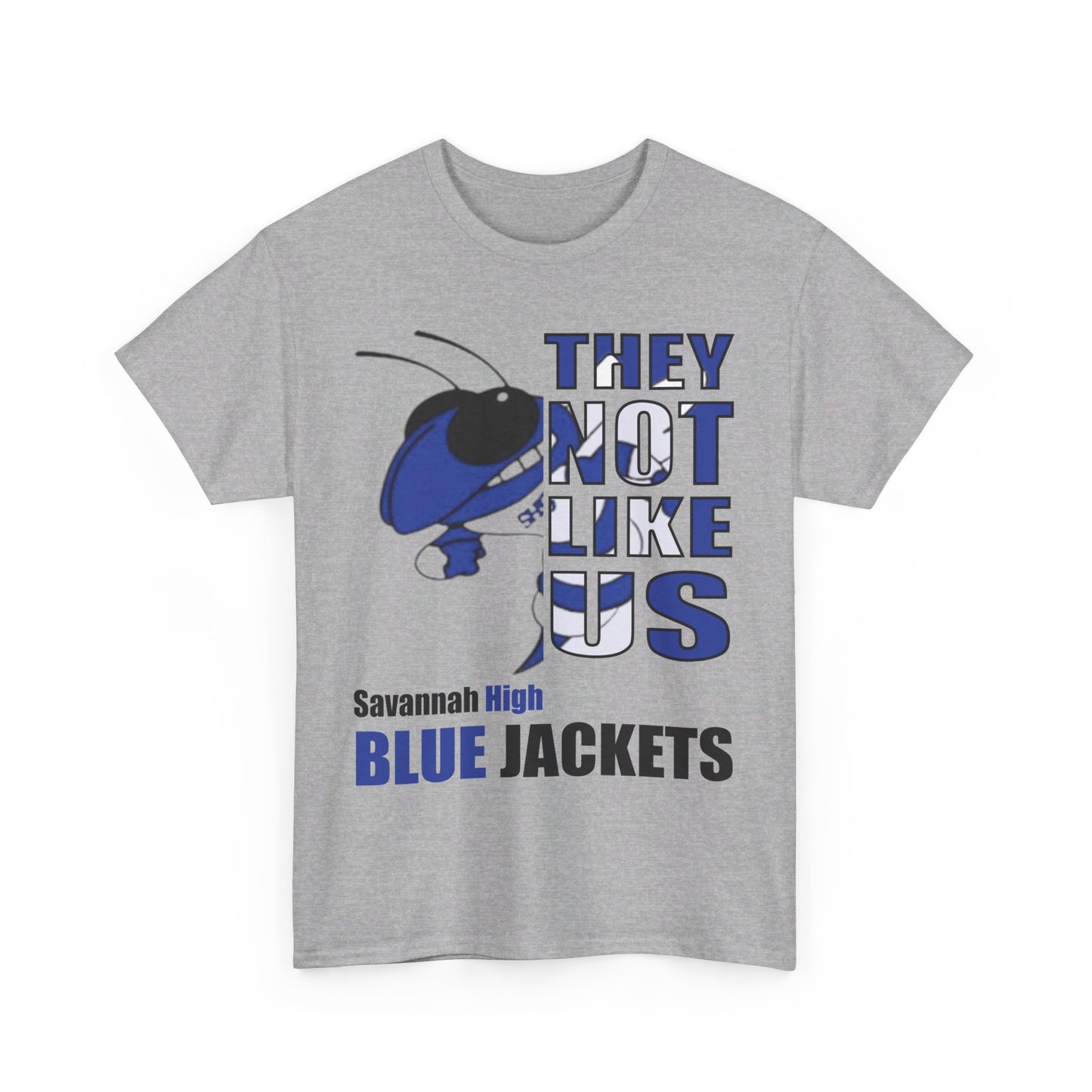 Unisex Heavy Cotton Tee "They Not Like Us" Savannah High Blue Jackets