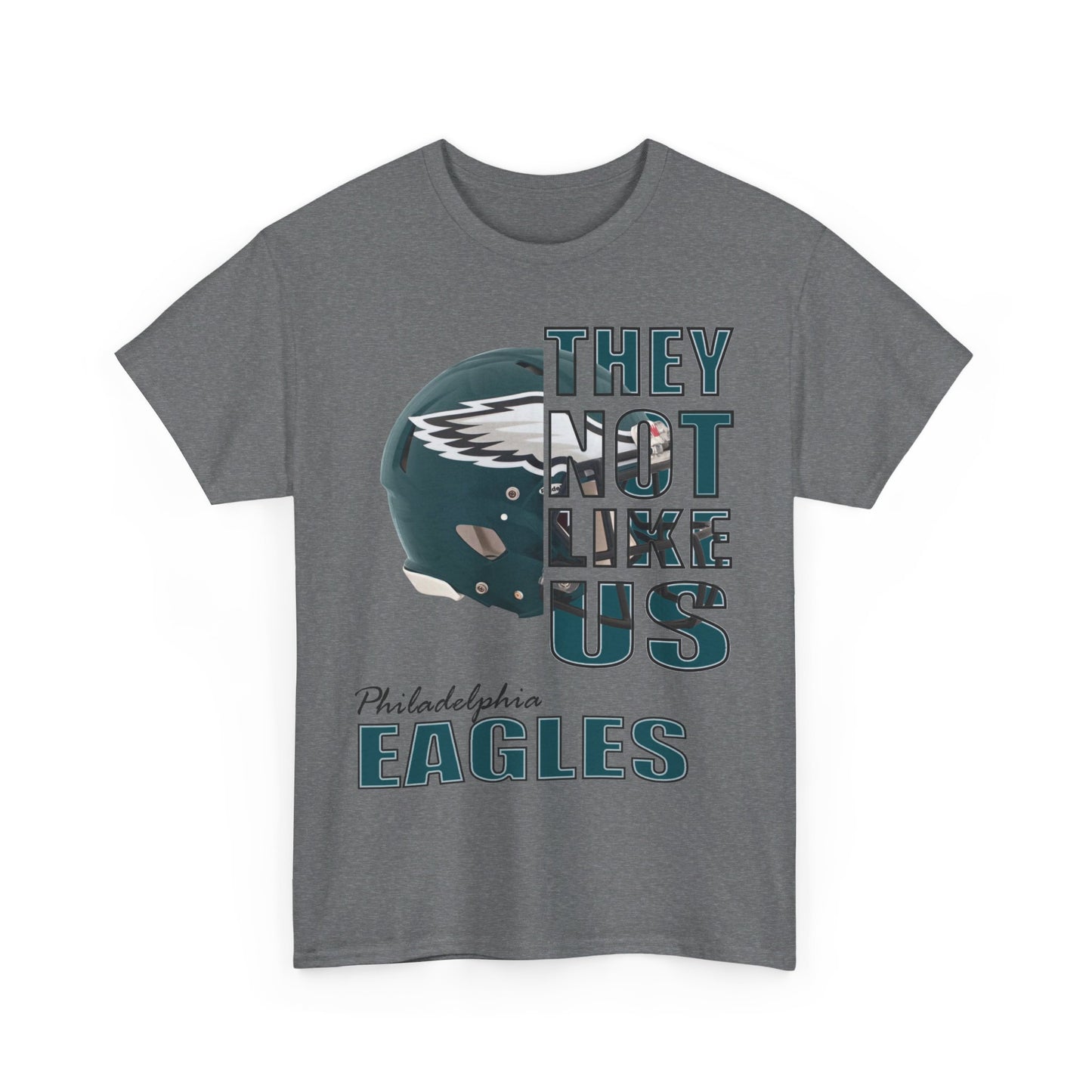 Unisex Heavy Cotton Tee "They Not Like Us" Philadelphia Helmet Tee-Adult