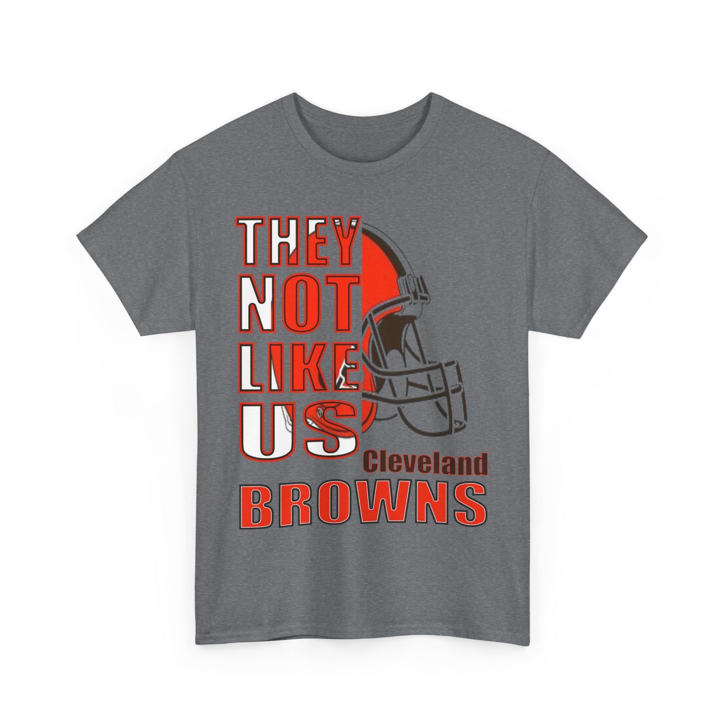 Unisex Heavy Cotton Tee "They Not Like Us" Cleveland Browns-Adult