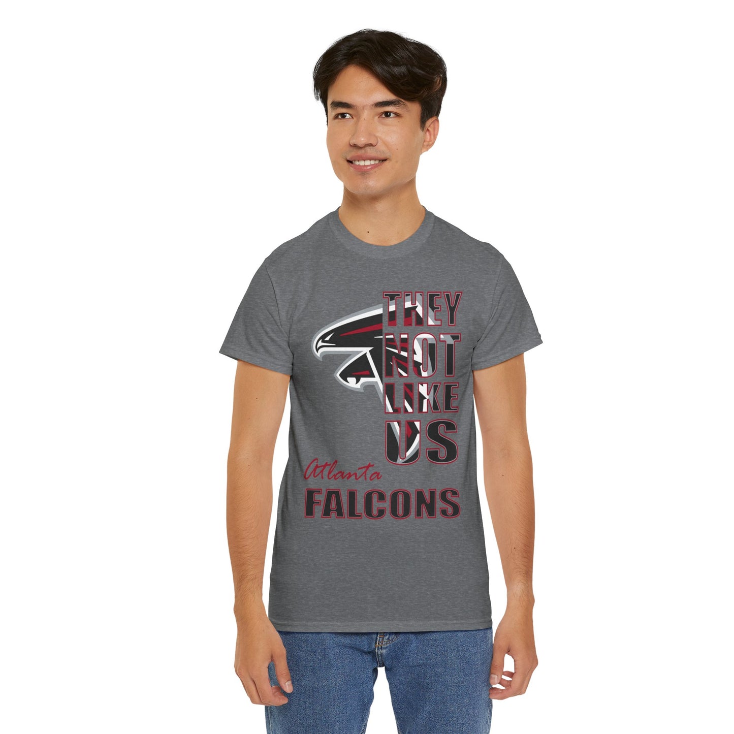 Unisex Heavy Cotton Tee "They Not Like Us" Atlanta Falcons-Adult