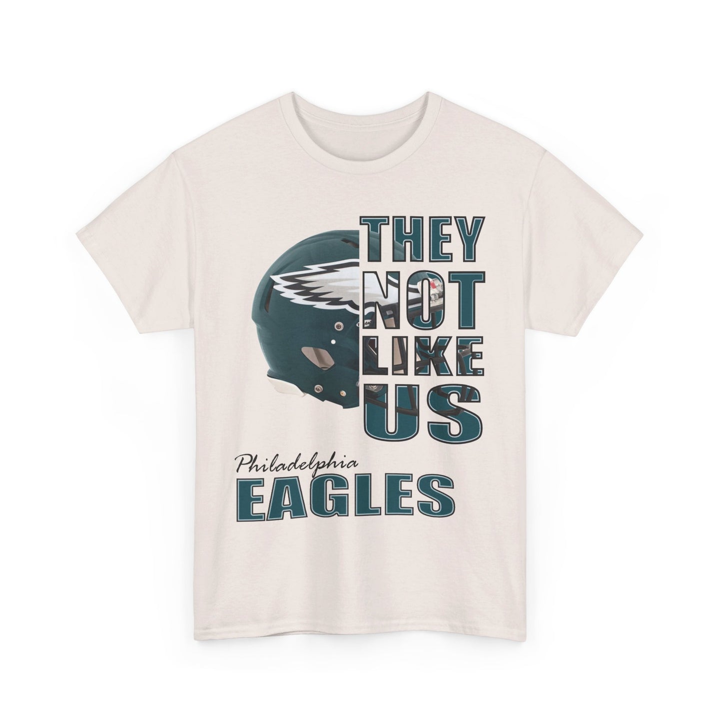 Unisex Heavy Cotton Tee "They Not Like Us" Philadelphia Helmet Tee-Adult