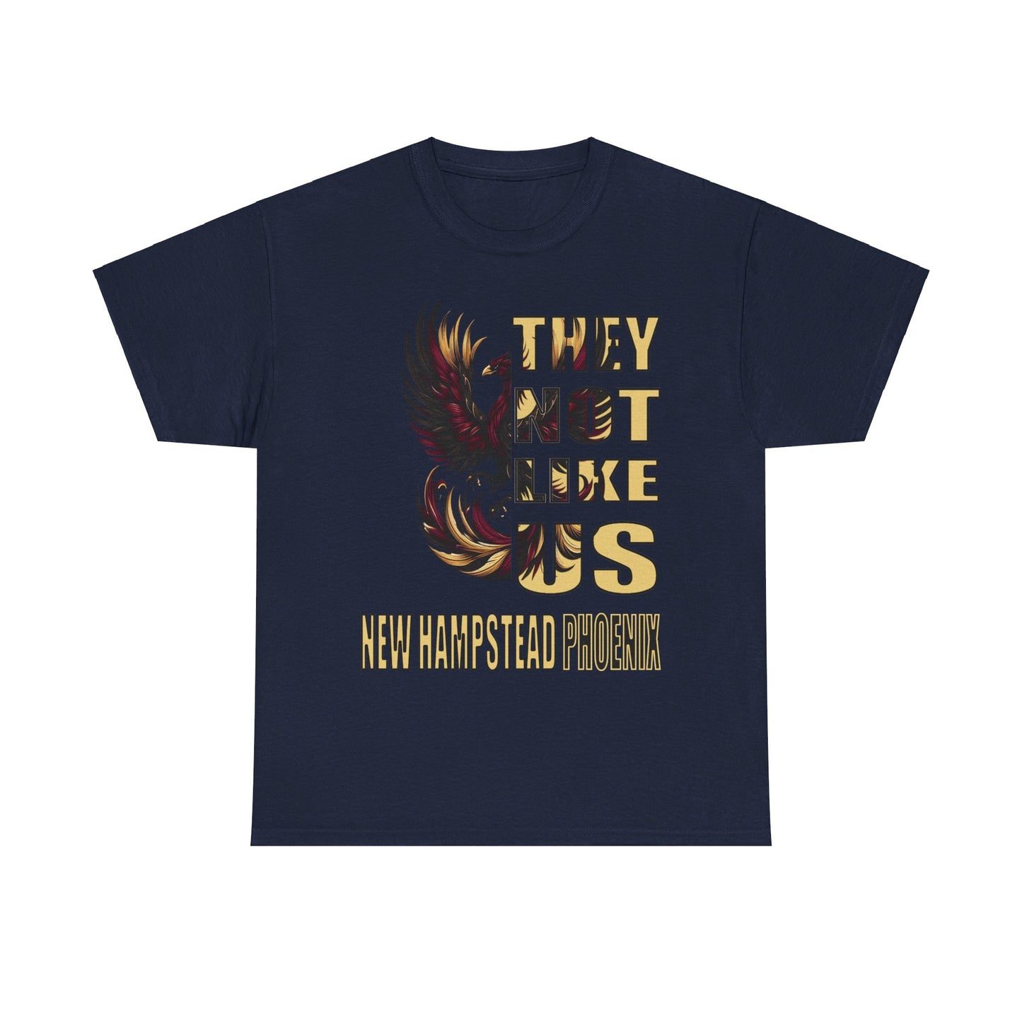 Unisex Heavy Cotton Tee "They Not Like Us" New Hampstead Phoenix-Adult