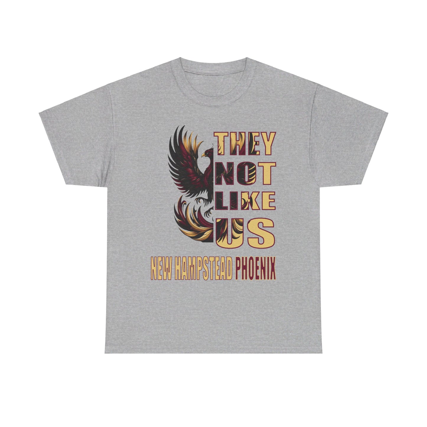 Unisex Heavy Cotton Tee 'They Not Like Us" New Hampstead Phoenix-Adult