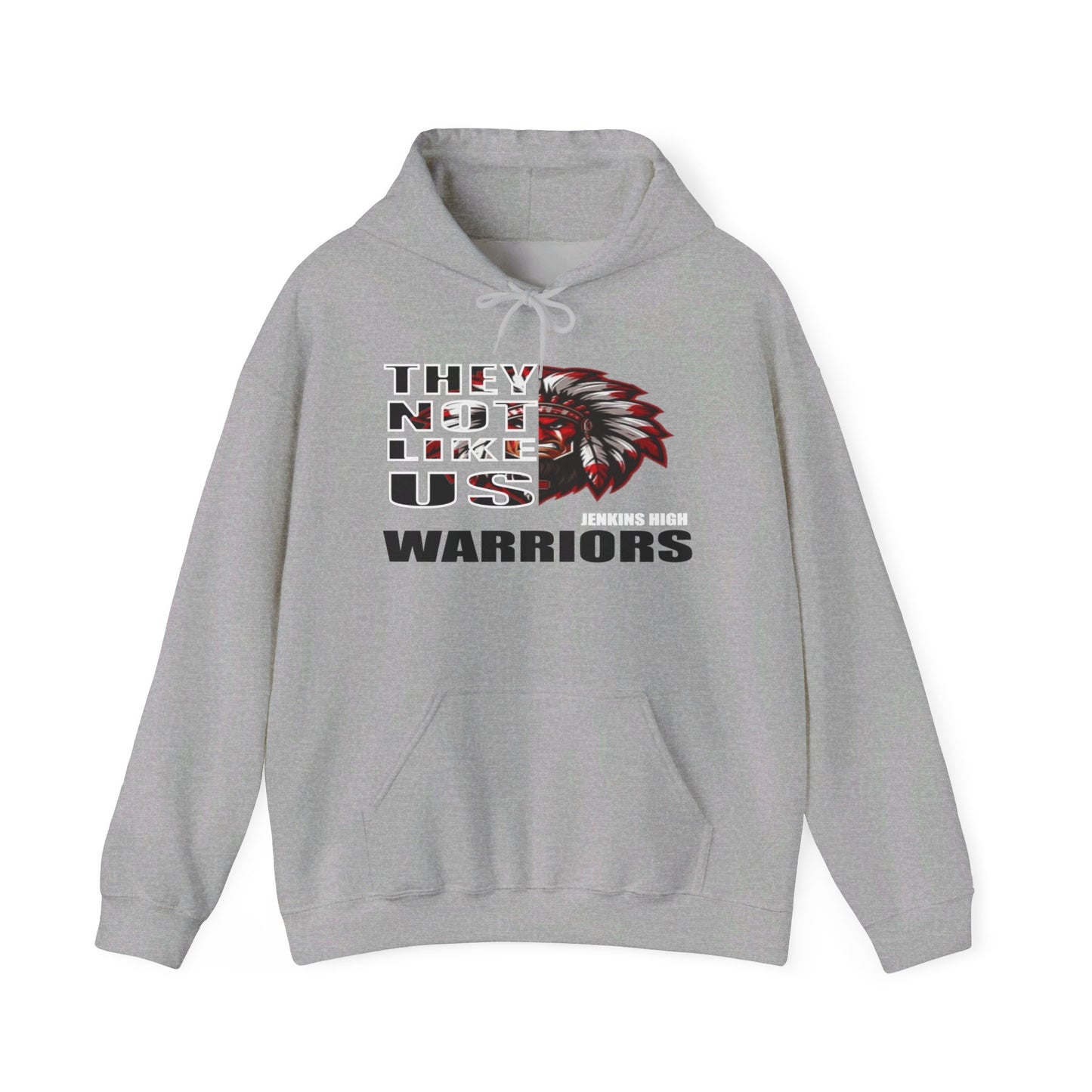 Unisex Heavy Blend™ Hooded Sweatshirt "They Not Like Us" Jenkins Warriors-Adult