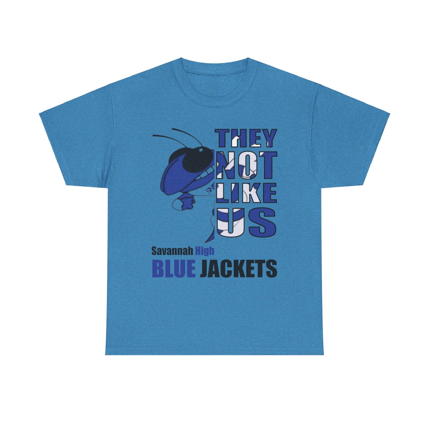 Unisex Heavy Cotton Tee "They Not Like Us" Savannah High Blue Jackets