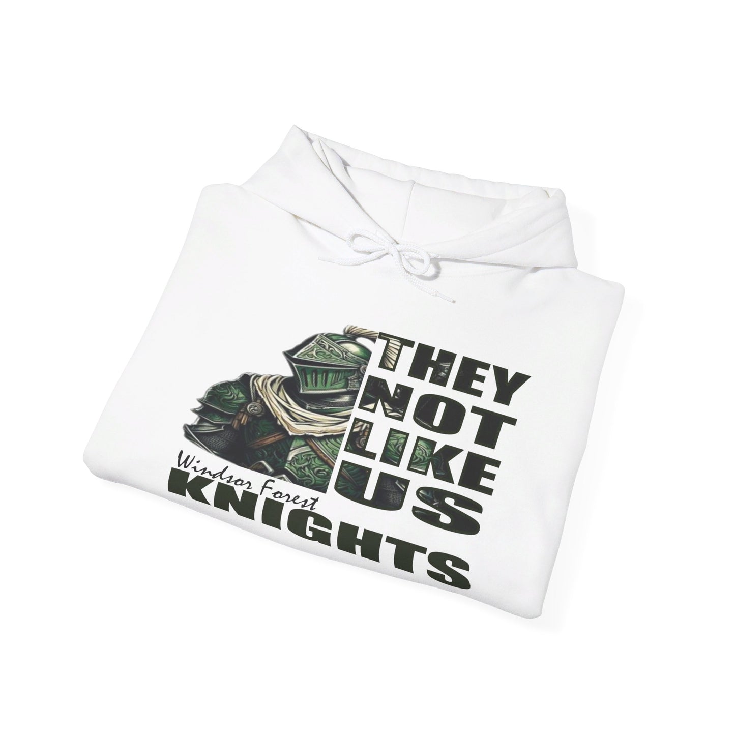 Unisex Heavy Blend™ Hooded Sweatshirt "They Not Like Us" Windsor Knights-White-Adult