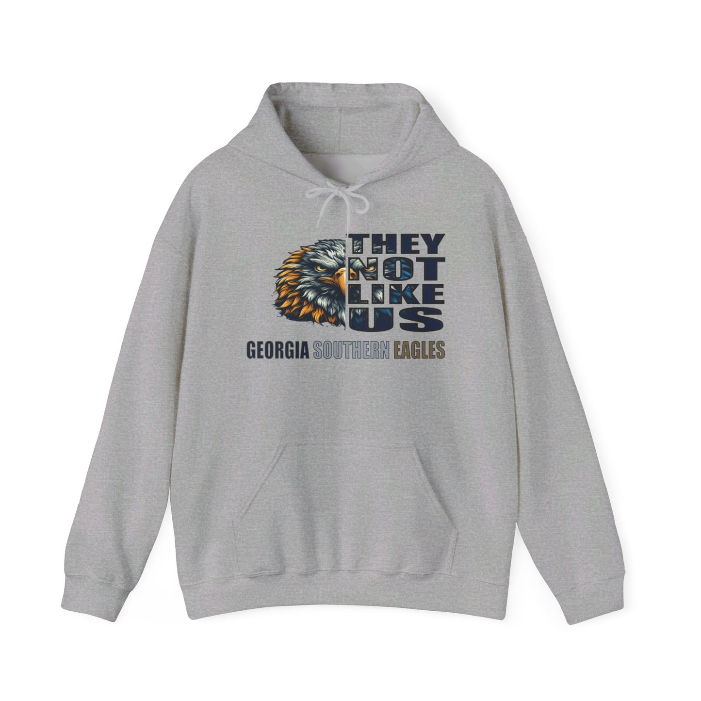 Unisex Heavy Blend™ Hooded Sweatshirt "They Not Like Us" Georgia Southern Eagles-Adult