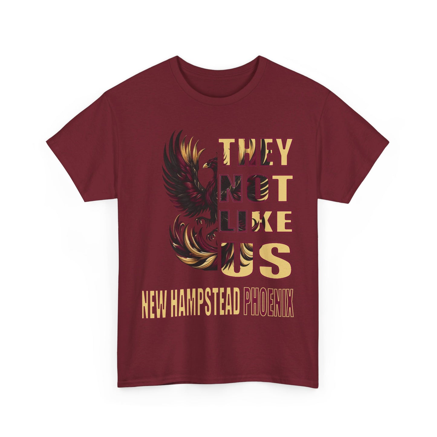 Unisex Heavy Cotton Tee 'They Not Like Us" New Hampstead Phoenix-Adult