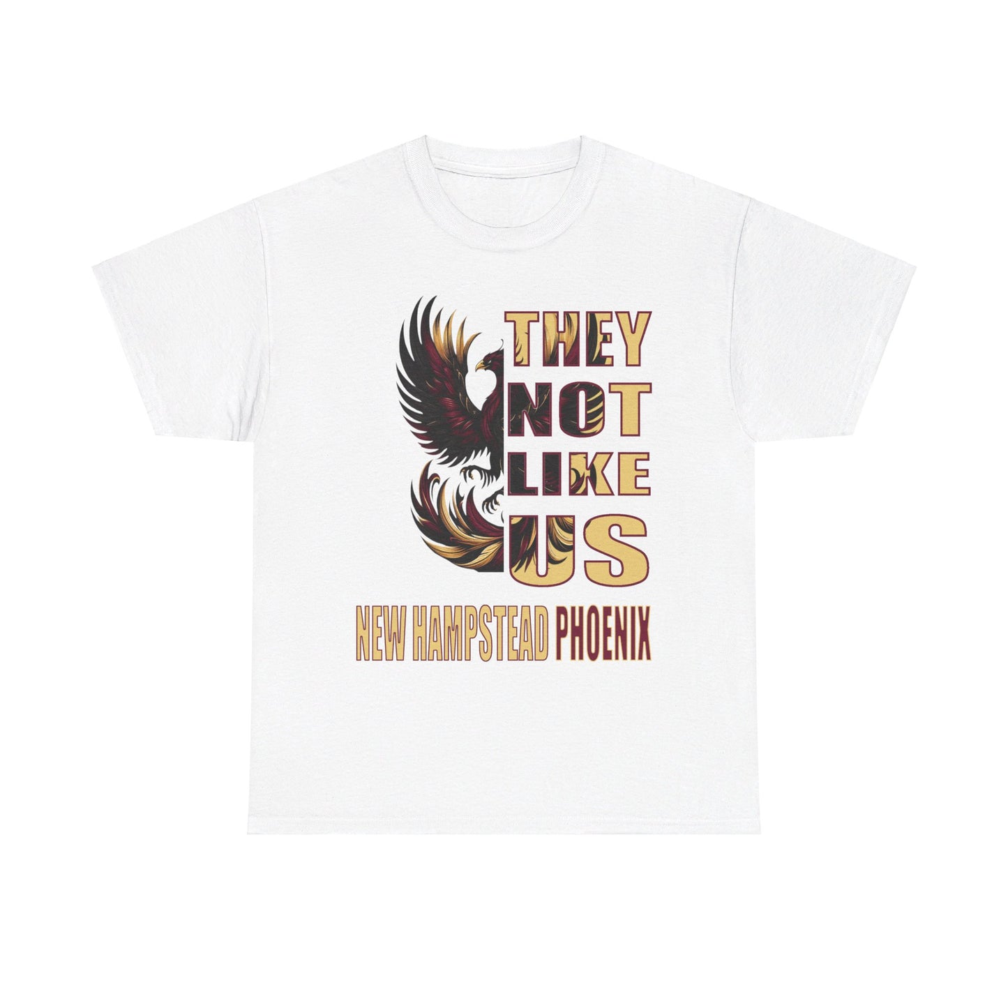 Unisex Heavy Cotton Tee 'They Not Like Us" New Hampstead Phoenix-Adult