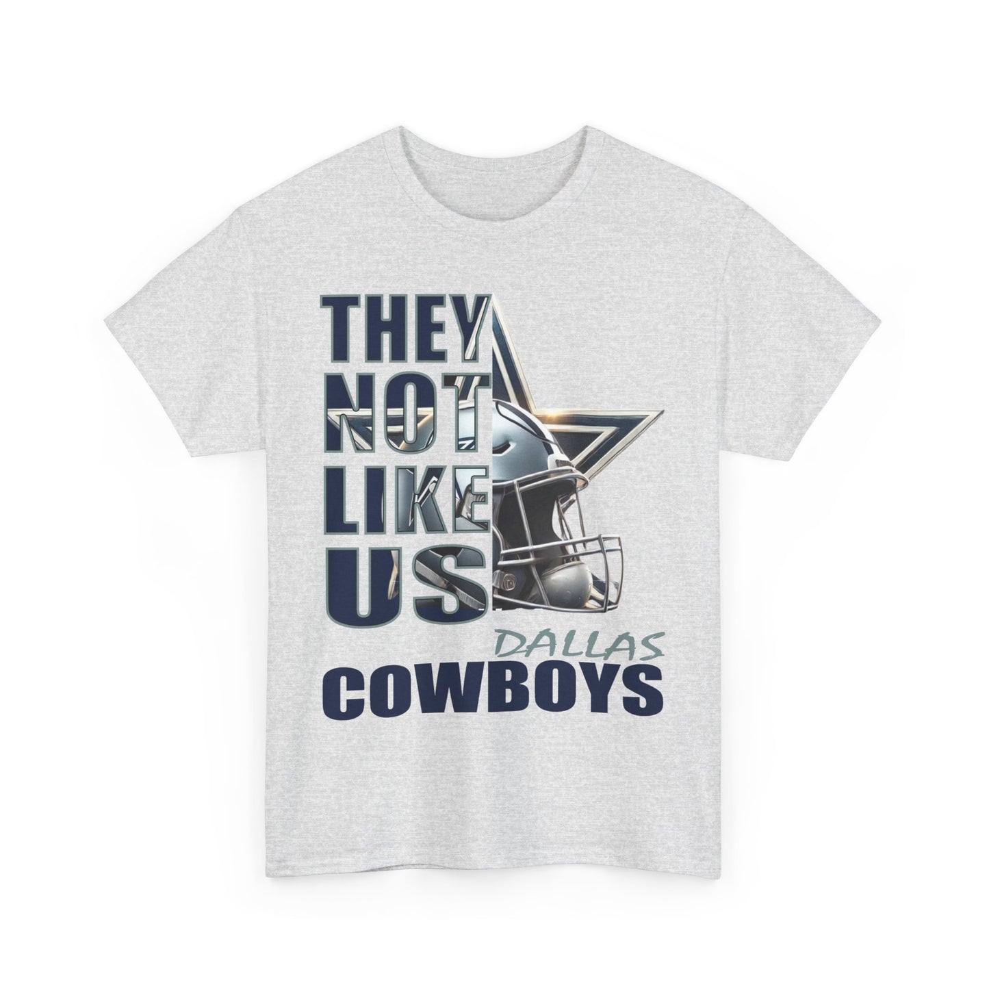 Unisex Heavy Cotton Tee "They Not Like Us" Dallas Cowboys-Adult