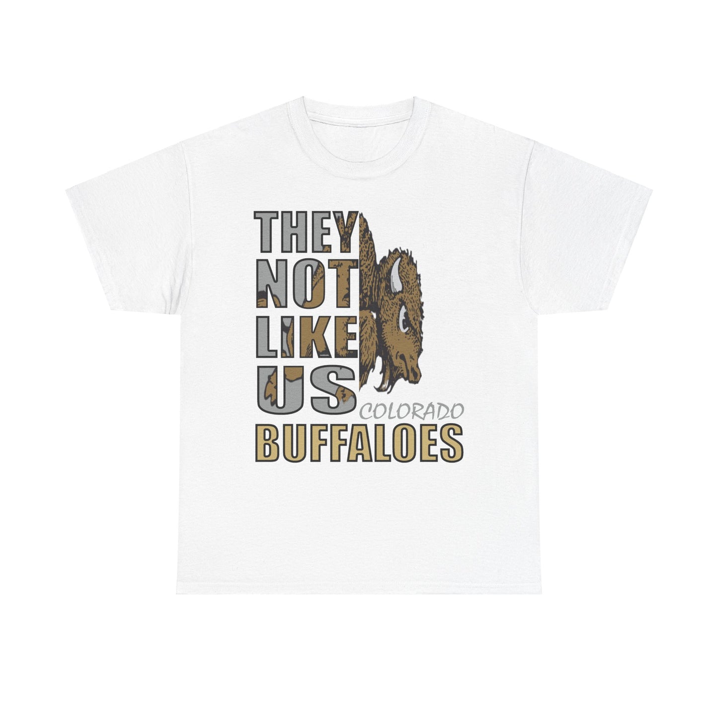 Unisex Heavy Cotton Tee "They Not Like Us" Colorado Buffaloes-Adult