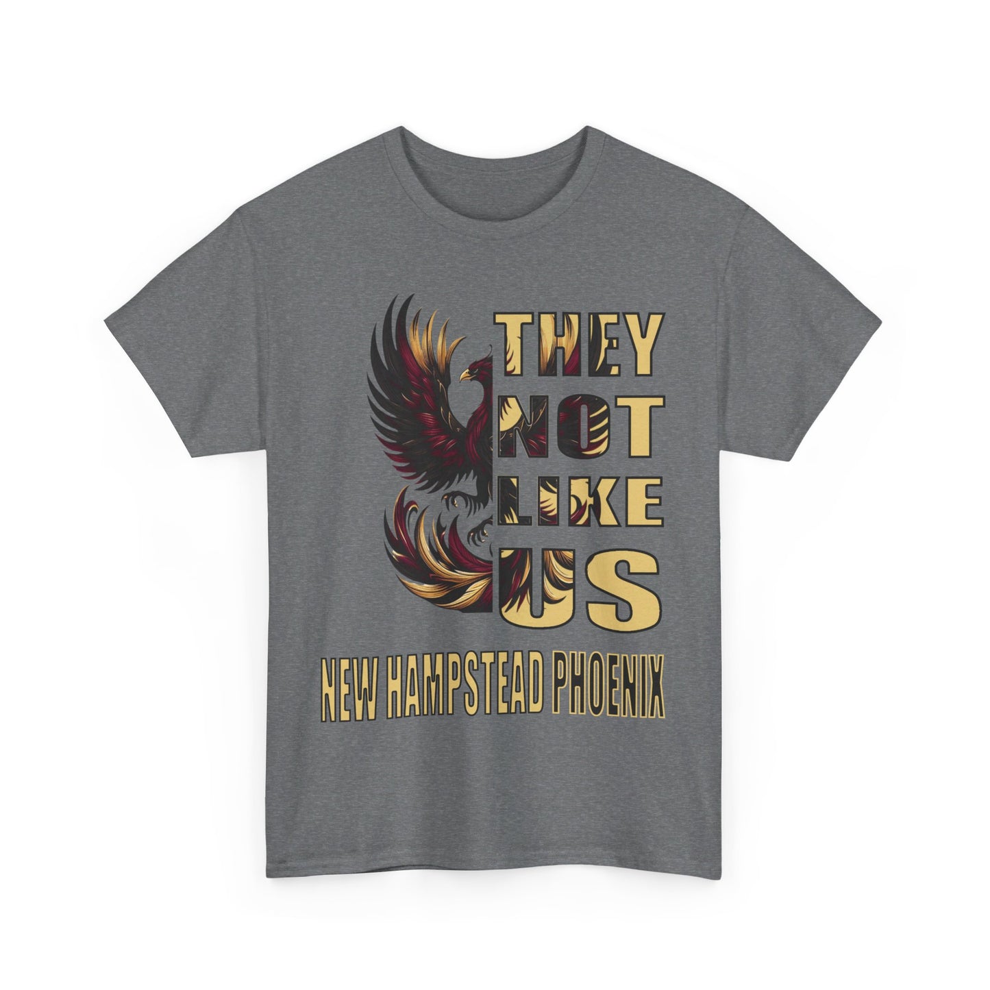 Unisex Heavy Cotton Tee "They Not Like Us" New Hampstead Phoenix-Adult