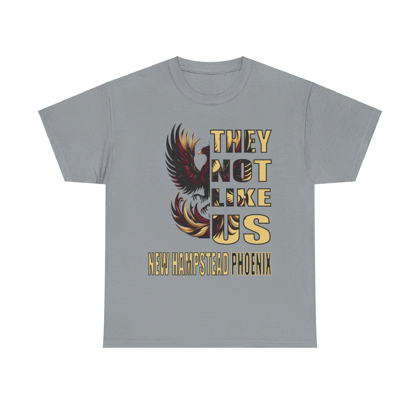 Unisex Heavy Cotton Tee "They Not Like Us" New Hampstead Phoenix-Adult