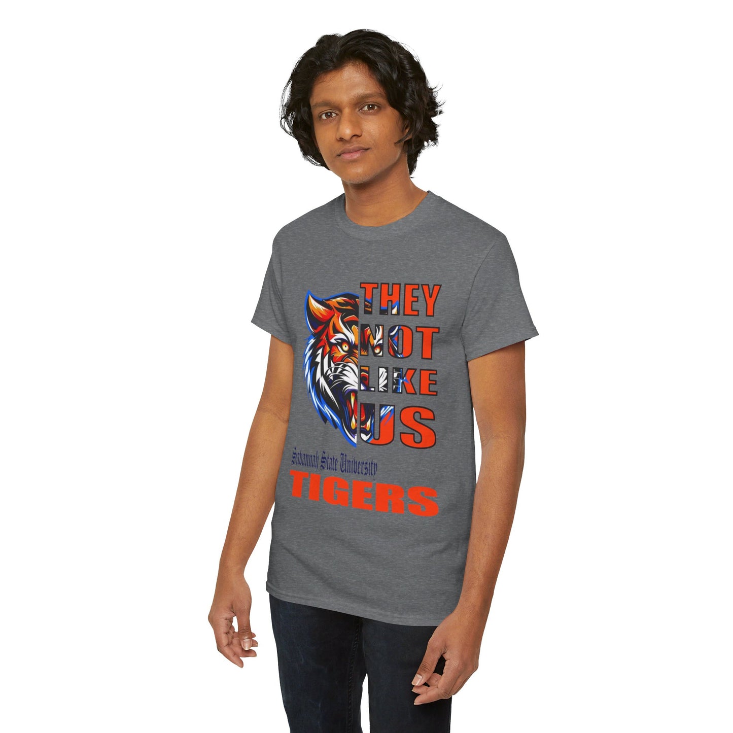 Unisex Heavy Cotton Tee "They Not Like Us" SSU Tigers-Adult