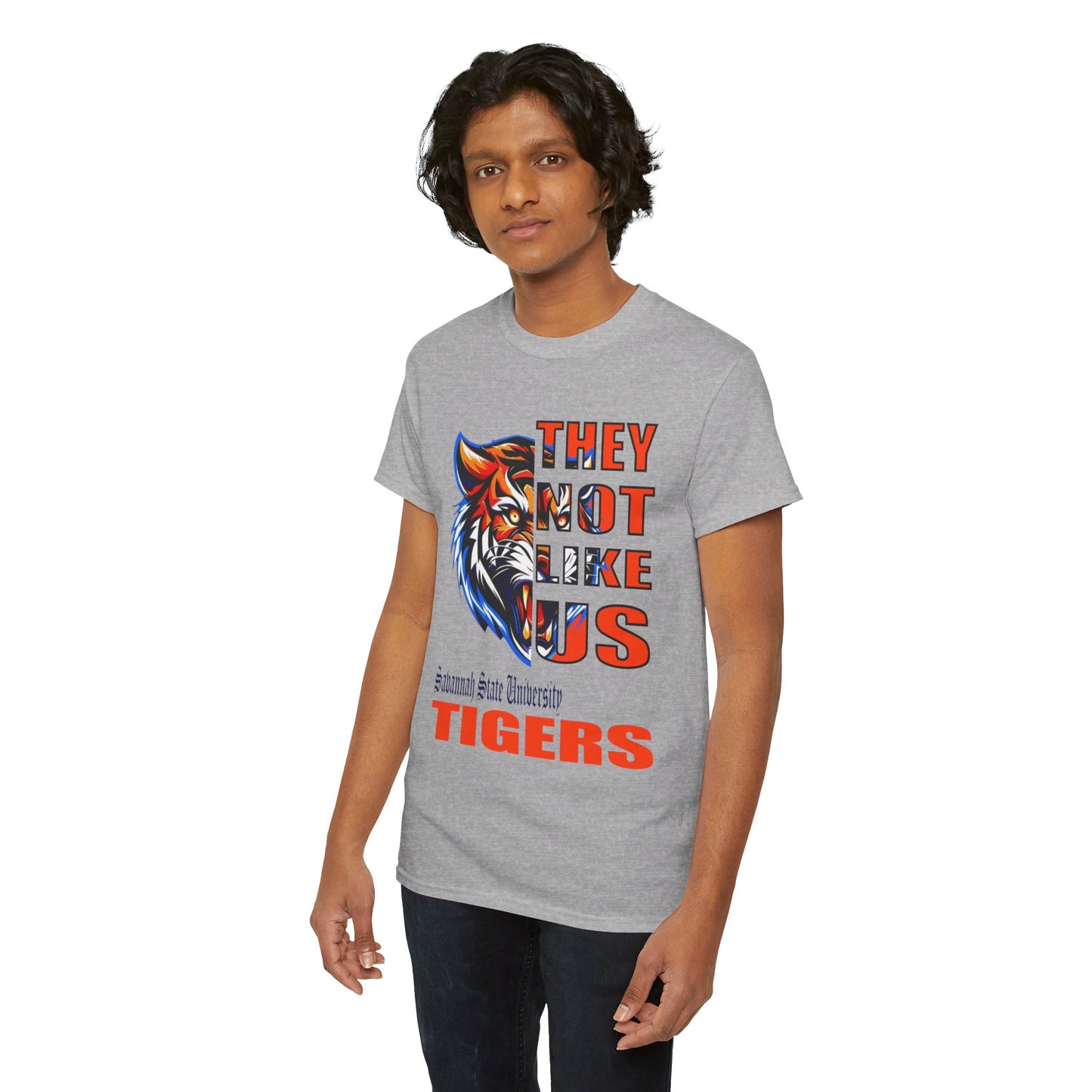 Unisex Heavy Cotton Tee "They Not Like Us" SSU Tigers-Adult