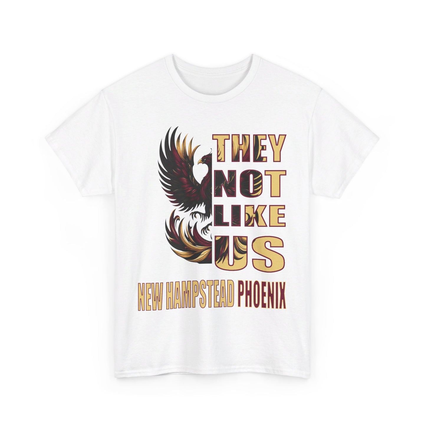 Unisex Heavy Cotton Tee 'They Not Like Us" New Hampstead Phoenix-Adult