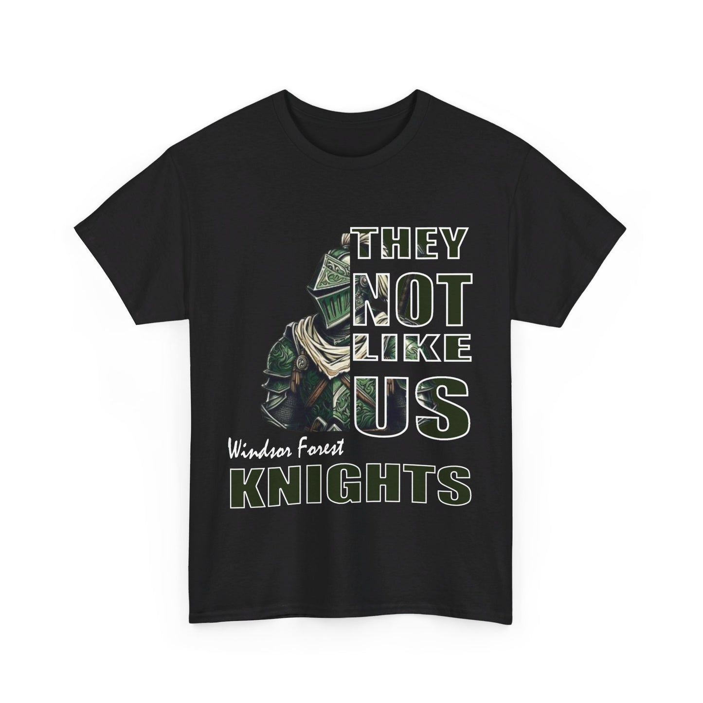 Unisex Heavy Cotton Tee "They Not Like Us" Windsor Forest Knights-Adult