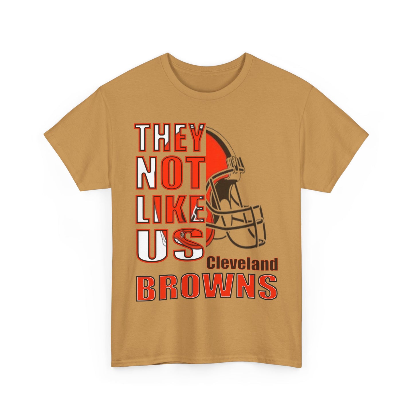 Unisex Heavy Cotton Tee "They Not Like Us" Cleveland Browns-Adult