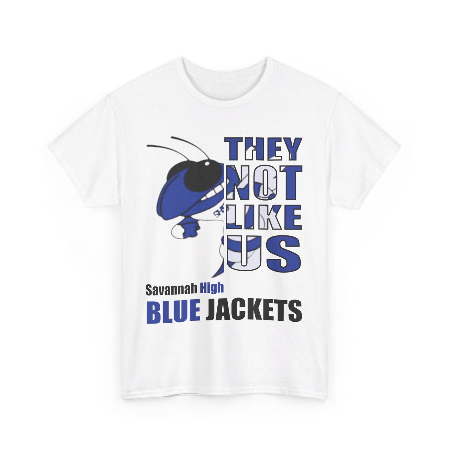 Unisex Heavy Cotton Tee "They Not Like Us" Savannah High Blue Jackets