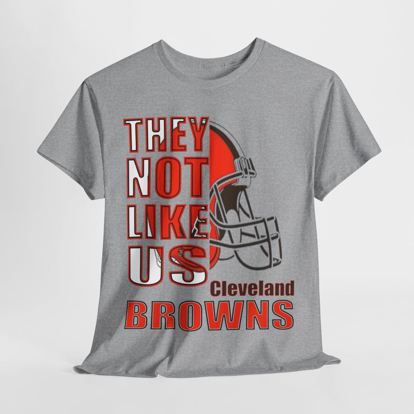 Unisex Heavy Cotton Tee "They Not Like Us" Cleveland Browns-Adult