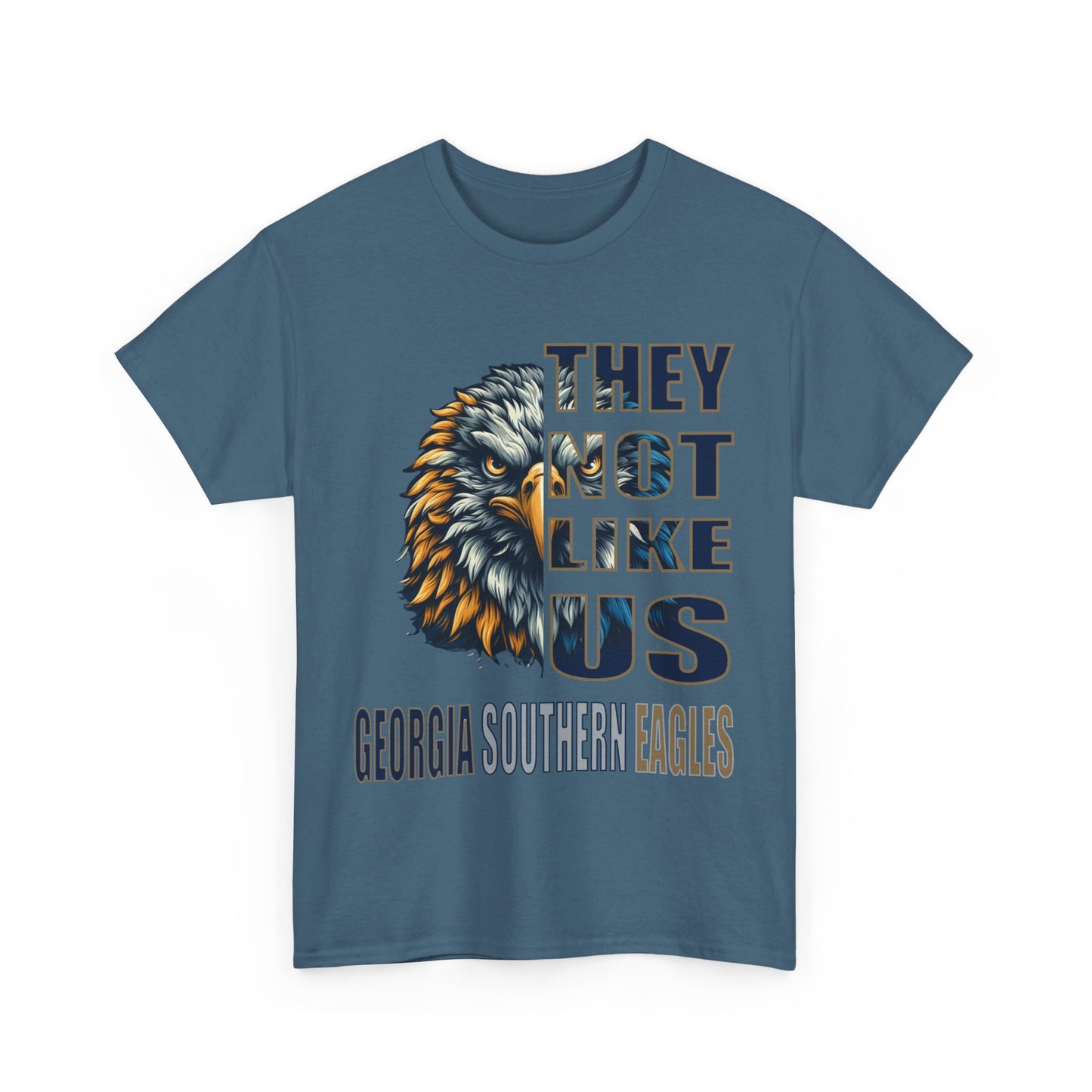 Unisex Heavy Cotton Tee "They Not Like Us" GA Southern Eagles-Adult