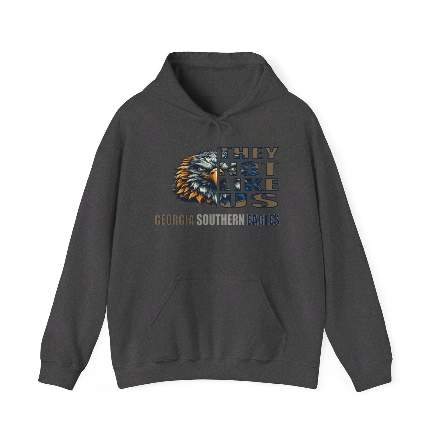 Unisex Heavy Blend™ Hooded Sweatshirt "They Not Like Us" Georgia Southern Eagles-Adult