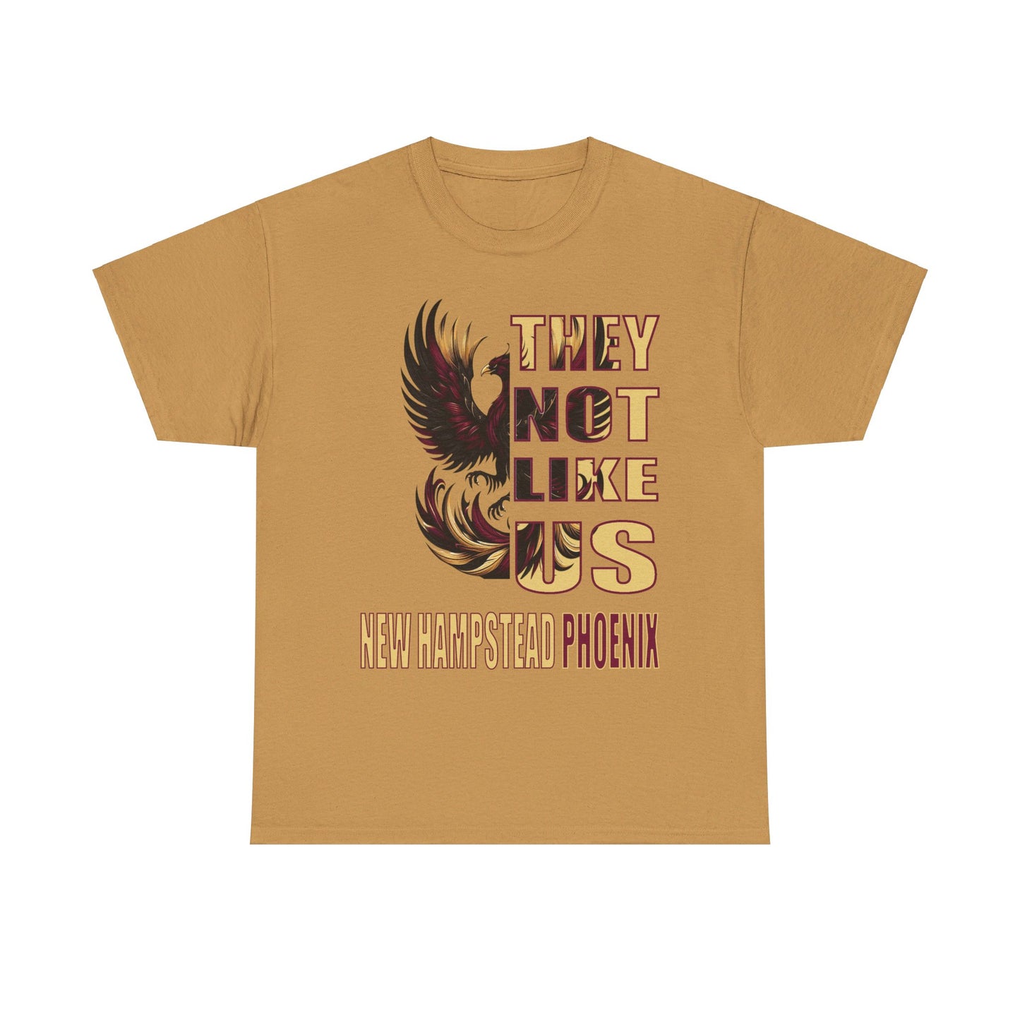 Unisex Heavy Cotton Tee 'They Not Like Us" New Hampstead Phoenix-Adult