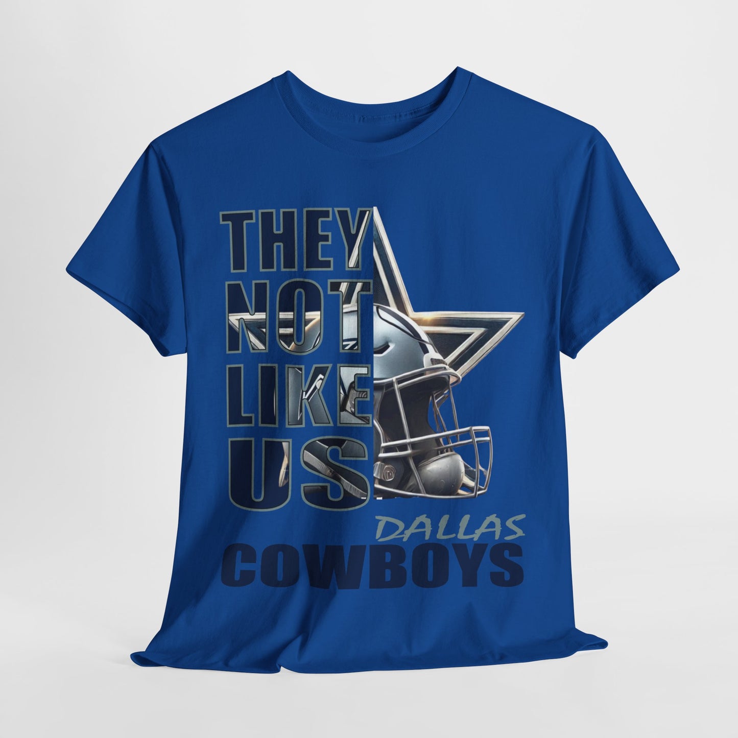 Unisex Heavy Cotton Tee "They Not Like Us" Dallas Cowboys-Adult