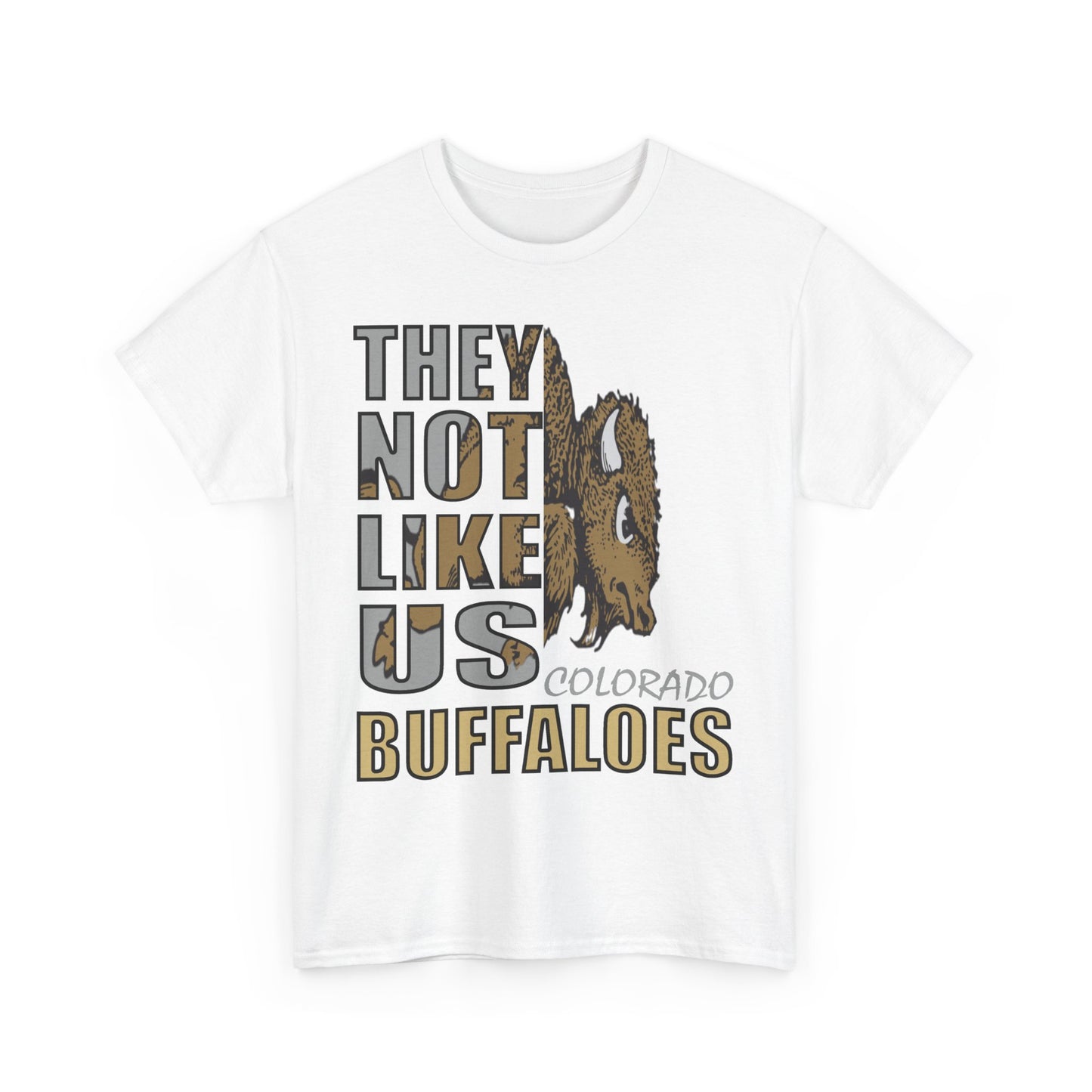 Unisex Heavy Cotton Tee "They Not Like Us" Colorado Buffaloes-Adult