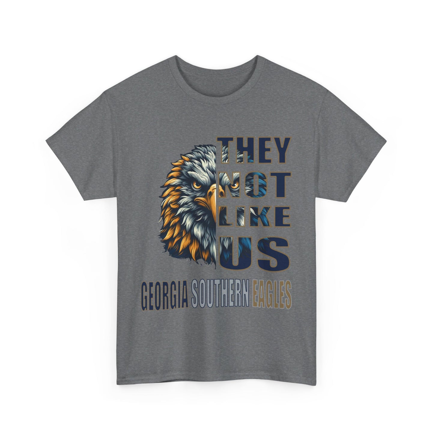 Unisex Heavy Cotton Tee "They Not Like Us" GA Southern Eagles-Adult