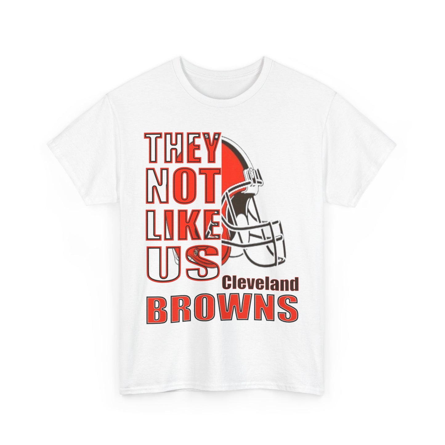 Unisex Heavy Cotton Tee "They Not Like Us" Cleveland Browns-Adult