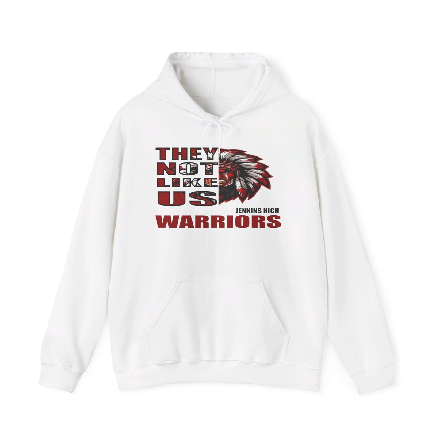 Unisex Heavy Blend™ Hooded Sweatshirt "They Not Like Us" Jenkins Warriors-Adult