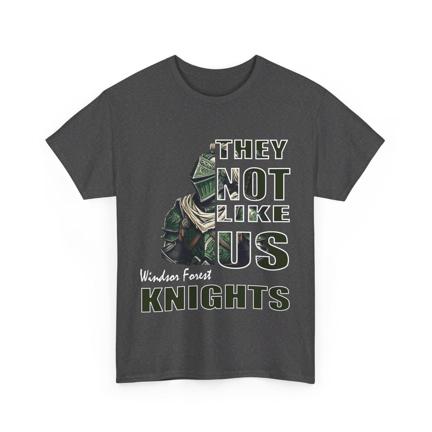 Unisex Heavy Cotton Tee "They Not Like Us" Windsor Forest Knights-Adult