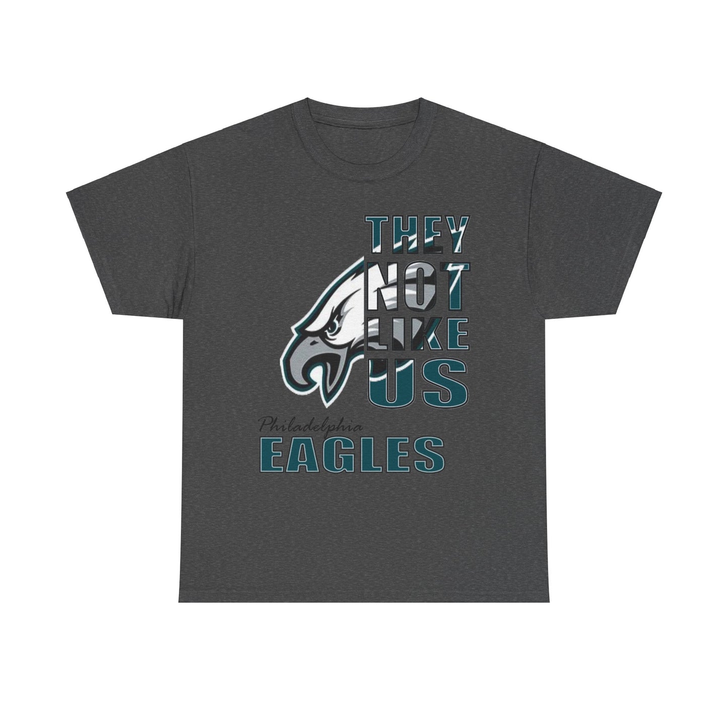 Unisex Heavy Cotton Tee "They Not Like Us" Philadelphia Eagles-Adult