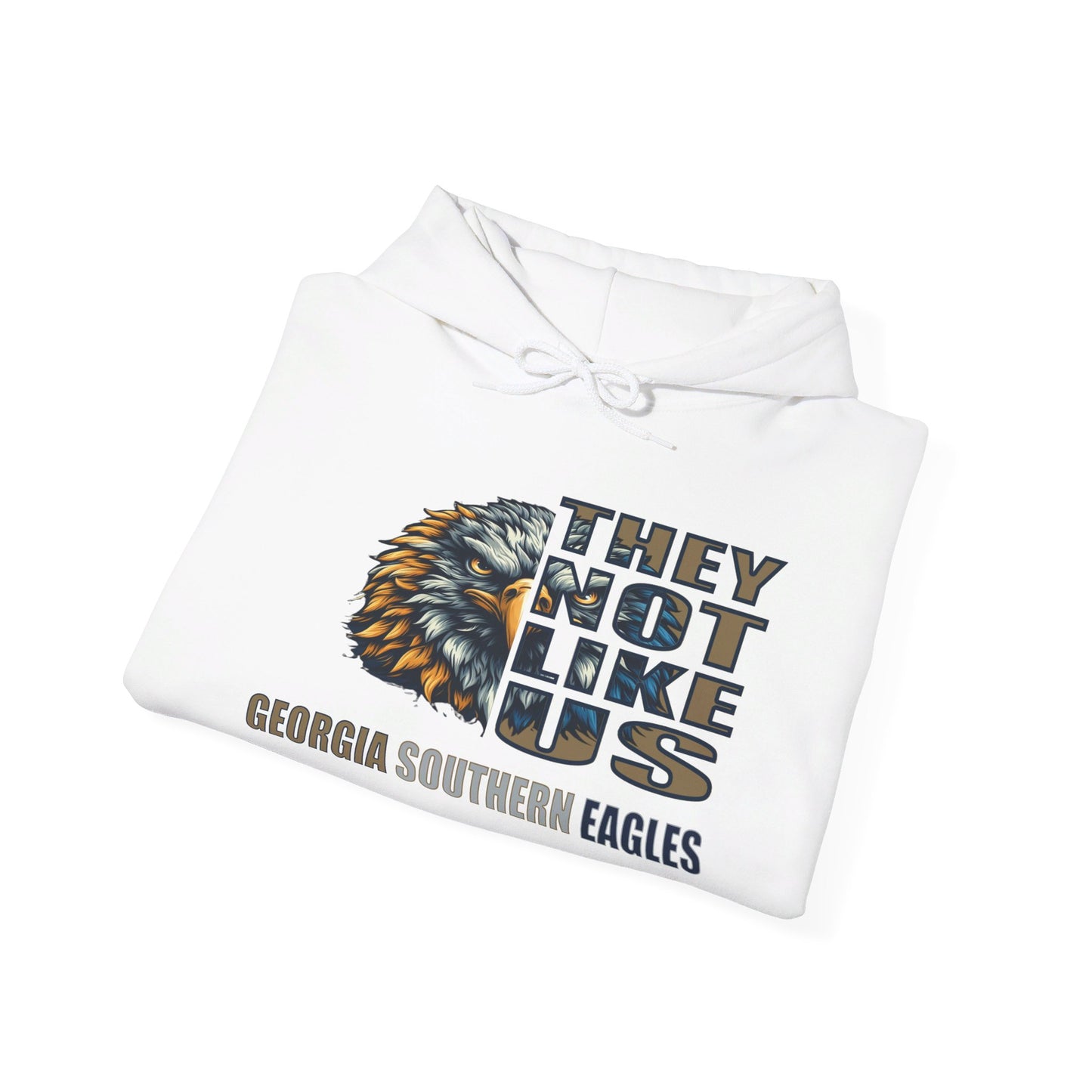 Unisex Heavy Blend™ Hooded Sweatshirt "They Not Like Us" Georgia Southern Eagles-Adult