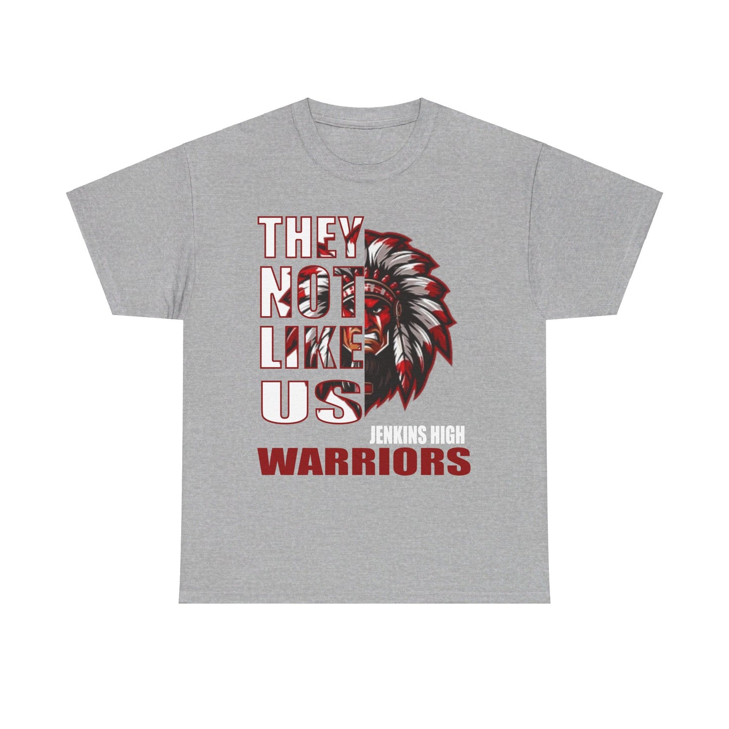 Unisex Heavy Cotton Tee "They Not Like Us" Jenkins Warriors-Adult