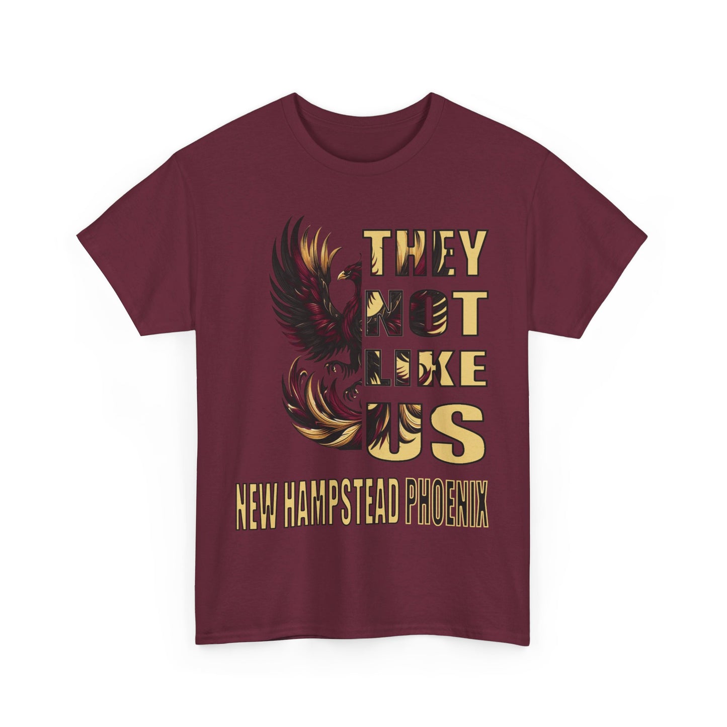 Unisex Heavy Cotton Tee "They Not Like Us" New Hampstead Phoenix-Adult