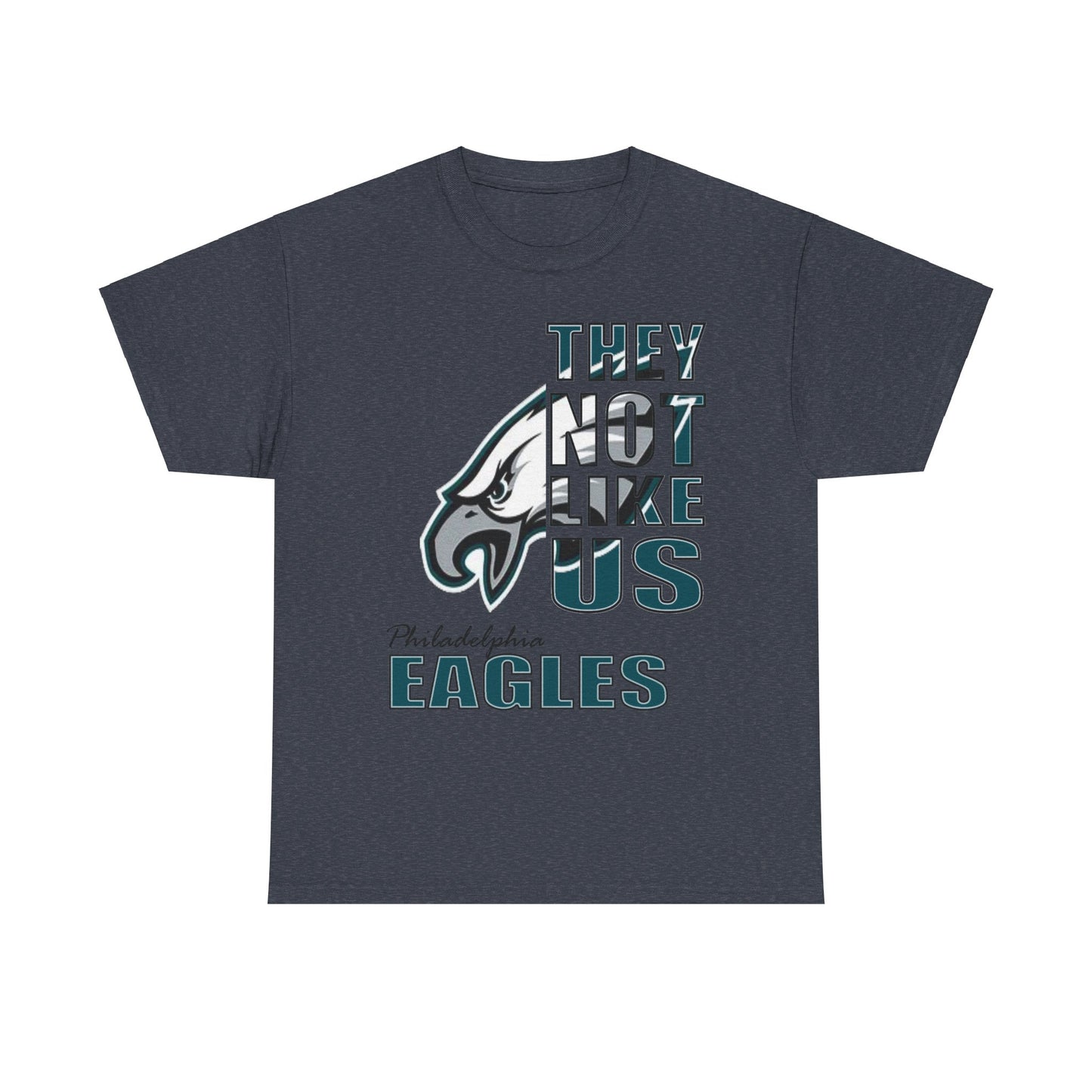 Unisex Heavy Cotton Tee "They Not Like Us" Philadelphia Eagles-Adult