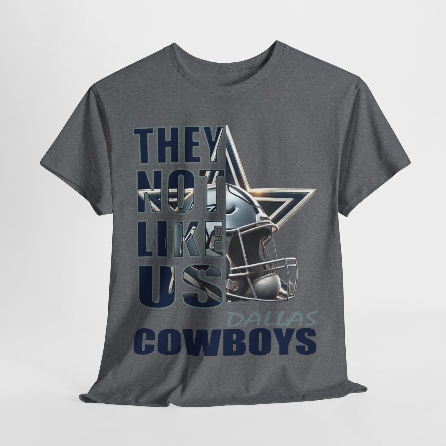 Unisex Heavy Cotton Tee "They Not Like Us" Dallas Cowboys-Adult