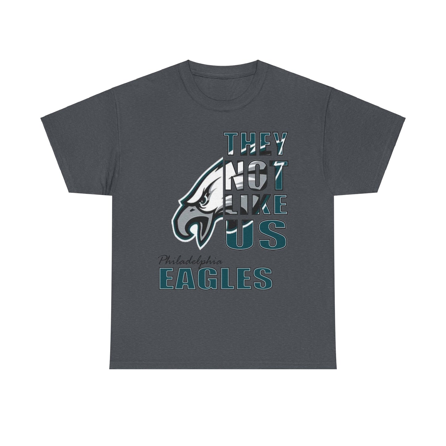 Unisex Heavy Cotton Tee "They Not Like Us" Philadelphia Eagles-Adult