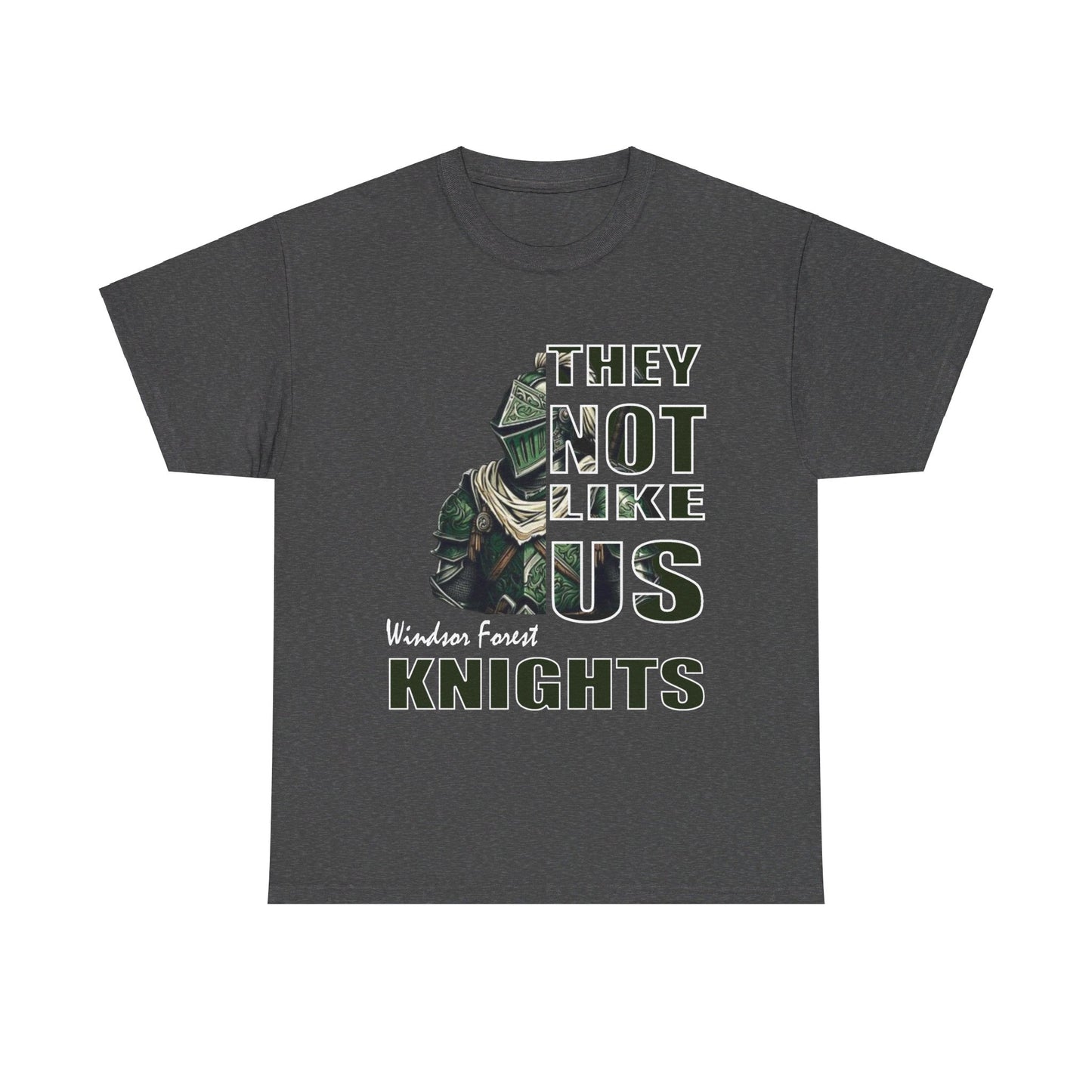 Unisex Heavy Cotton Tee "They Not Like Us" Windsor Forest Knights-Adult