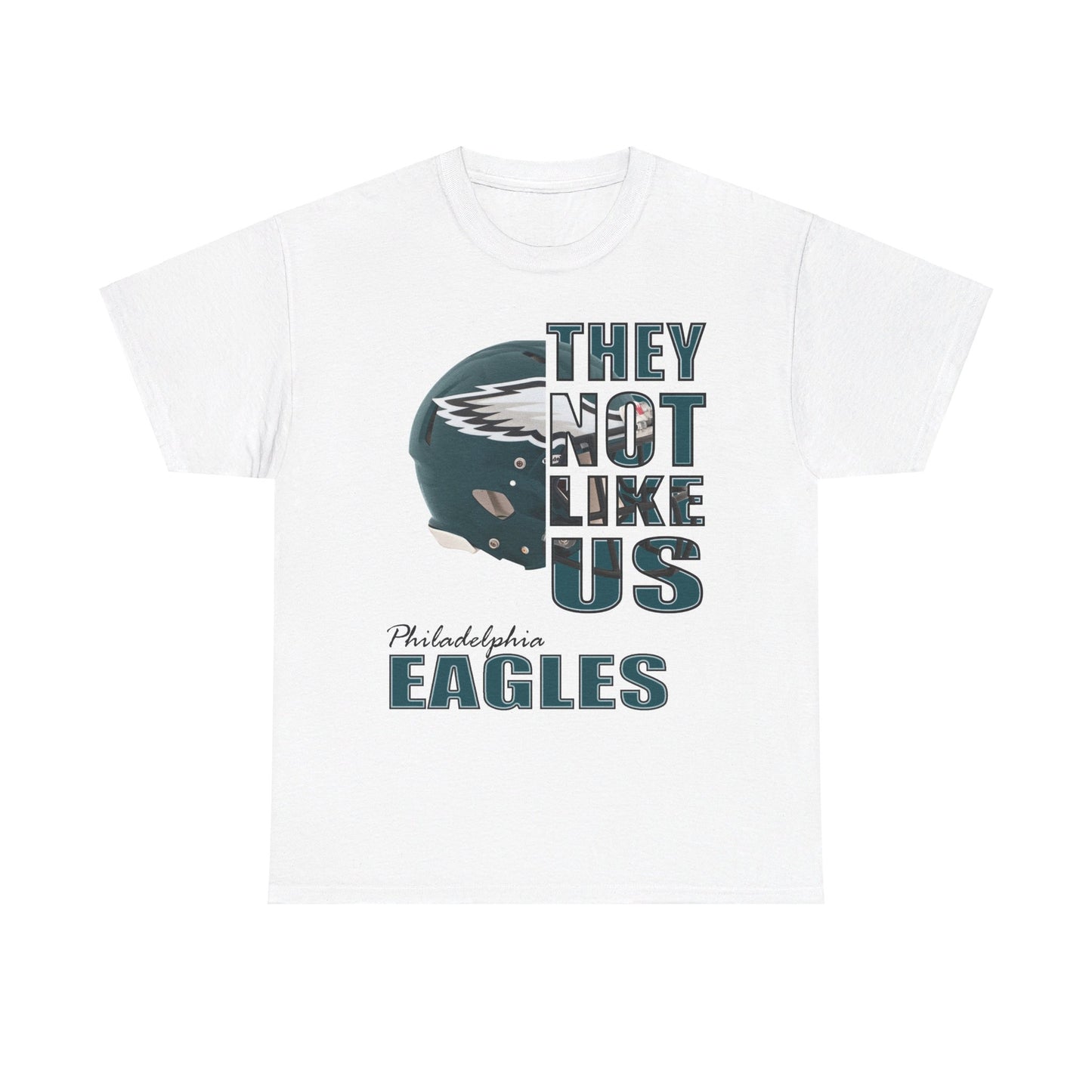 Unisex Heavy Cotton Tee "They Not Like Us" Philadelphia Helmet Tee-Adult